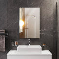 spiegel 40x60 cm rahmenlos rechteckig wandspiegel modern badspiegel badezimmerspiegel ohne rahmen hd spiegelglas bathroom mirror wall dekorative spiegel fuer bad badezimmer flur gaeste toilette wand