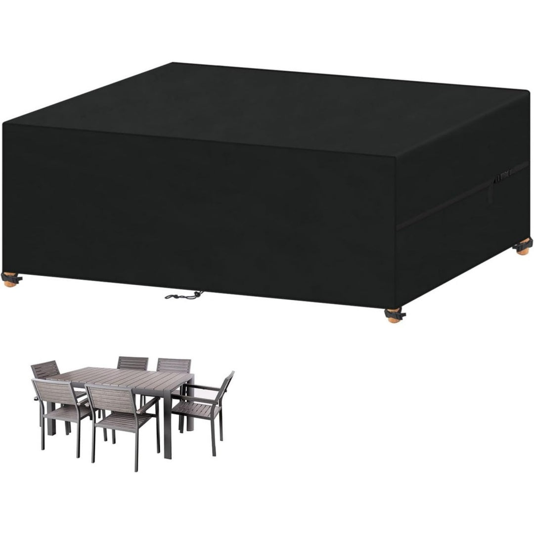 Abdeckung fuer Gartenmoebel 210x100x75cm Wasserdicht Loungemoebel 420D Oxford Gewebe Abdeckhauben fuer Moebelsets Abdeckung Gartenmoebel Winterfest Schutzhuelle Gartenmoebel Abdeckung fuer Gartentisch
