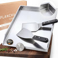 premium plancha grillplatte 5mm edelstahl 40x30cm i massive grillplatte 5mm mit geschlossenen ecken 20 dicker i edelstahl plancha 100 verzugsfrei i edelstahlplatte grill 55kg