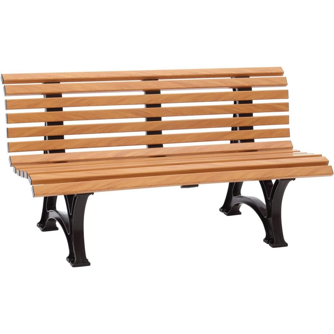 Helgoland 3-Sitzer Parkbank Holzoptik 1500 mm
